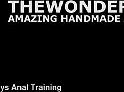 Rebel Rhyder tests the big anal fisting toy.