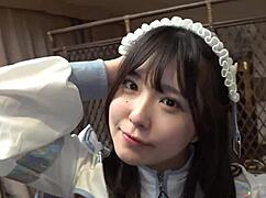 Hey, check this Japanese beauty in cyber maid outfit! 😍