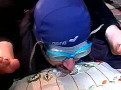 Experiencing teasing from Roberta's foot scent