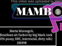 maria morangoh, white brazilian alt, takes big black cock deep in anal