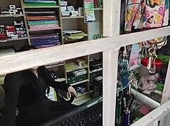 Young babe wants cock from neighbors in homemade couple scene.