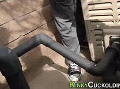 cuckolding ho getting facialized in hardcore threesome with monster cock fingering and humiliation