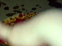 OMG, this food porn with a Saudi babe stuffing pizza in wild places is insane! 😲