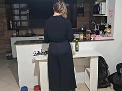 so, the stepson just casually asks his stepmom for help to finish, and it gets messy quick.