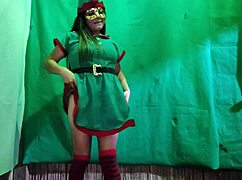 I'm a dirty Christmas elf craving a big cock in my Latin pussy.