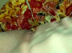 OMG, this food porn with a Saudi babe stuffing pizza in wild places is insane! 😲