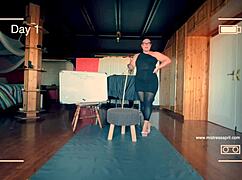 dominatrix mistress april uses my restrained slave