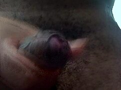 Amateur couple enjoys intense cumshot in the shower scene