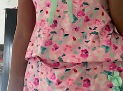 Hey, can you believe this innocent girl in pajamas on spy cam?