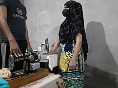 Hey, this Indian Muslim girl just got her tight ass pounded by a tailor!