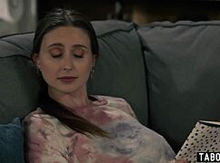 bisexual threesome with lesbian roommates leana lovings laney grey fucking?