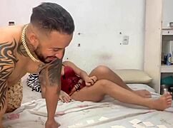 Sexy Couple With Big Tits And Monster Cock Fucks Outdoors Publicly