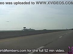 Driving topless in a convertible over the Skyway Bridge