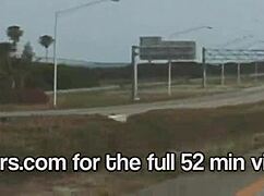 Driving topless in a convertible over the Skyway Bridge