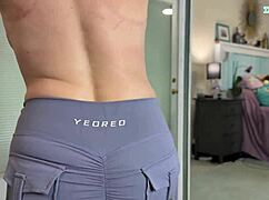 Why Does This Sexy Milf Wear Tight Gym Clothes for Workout Try-On?