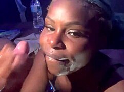 Queenko Delivers a Wet and Sloppy Deepthroat on a Massive Shaft in Homemade Clip