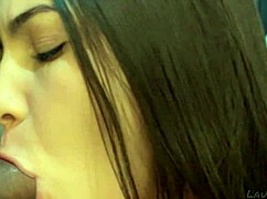 Wet Blowjob with Massive Cumshot in Her Mouth