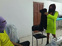 Whore Gets Groped At Work