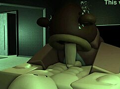 bear girl dominates boyfriend's big cock with femdom 😈