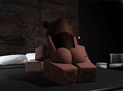 bear girl dominates boyfriend's big cock with femdom 😈