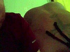 This amateur ebony babe bends over for homemade doggystyle booty shots.