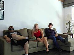 unfaithful wife fucking with friend next to her cuckold