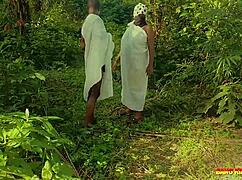 outdoor bush fuck with naughty ex girlfriend, big black cock and cumshot