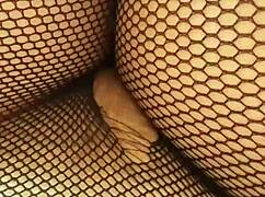 greta ties the net for beautiful brunette mature lady in sensual foot fetish