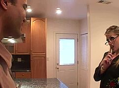 Is this sexy blonde babe in lingerie ready for interracial anal?