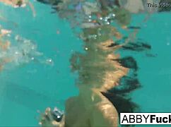 abigail mac and romi have underwater fun backstage