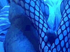 Sexy Footjob With Nylon Legs And Leggings.