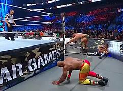 Seth Rollins Vs Austin Theory Vs Bobby Lashley Survivor Series 2022