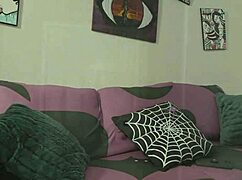 Sinn Sage and Ariel X tease with a big strap-on dildo in lesbian play