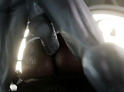 huge ass female robot says 'fuck my pussy with that monster cock, alien' part 1