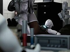 huge ass female robot says 'fuck my pussy with that monster cock, alien' part 1