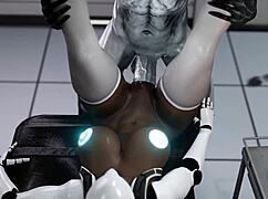 huge ass female robot says 'fuck my pussy with that monster cock, alien' part 1