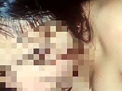 a young person with big ass enjoys a lollipop