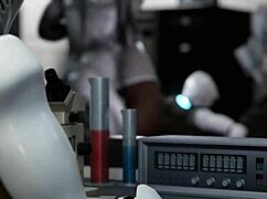 huge ass female robot says 'fuck my pussy with that monster cock, alien' part 1