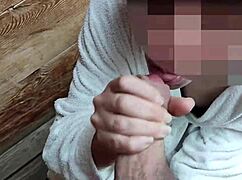 Dick Flash in Public Sauna - Teacher Helps Me Cum Despite Risk with MissCreamy