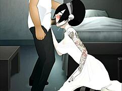 super deep throat action with random partner!