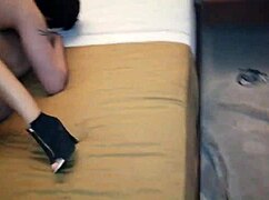 Wife Fingers Pussy While Sucking Coworker's Cock, Making Husband Watch Doggystyle