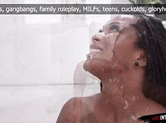 Enjoy the First Four Facials Out of Nine in Wild Interracial Action. Cumshots and Handjobs Galore!