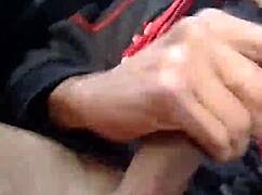 The guy says, 'I'm jerking off on this French train.'