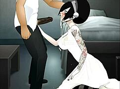 super deep throat action with random partner!