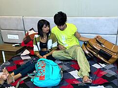 Female Friend Invited To Home For Group Study