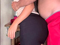 Catching young bride filling pussy with monster cock milk