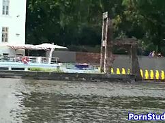 i'm riding waterbike naked in public, oops clothes ripped