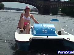 i'm riding waterbike naked in public, oops clothes ripped