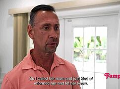 Taking every inch of stepdad's quality time, rough and intense.