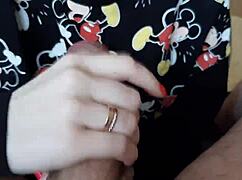 Blonde Amateur Miki Mouse Gives Fetish Blowjob with Feet